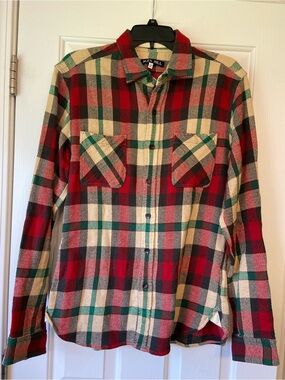 Mens Alex Mill Plaid Chore Button Up Shirt Sz Medium